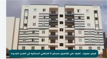 فرص مميزة.. تعرف على تفاصيل مسكن 6 للأراضي السكنية في المدن الجديدة